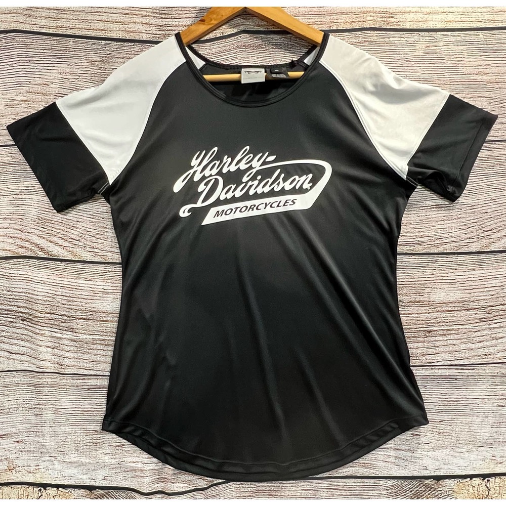 Harley Davidson Motorcycle Black Womens Shirt Size XL